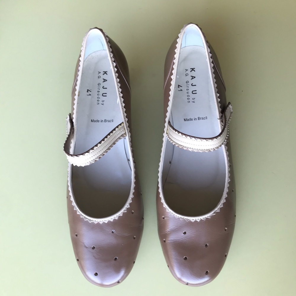 A.G. Giraudon Kitten Heel Mary Jane 41